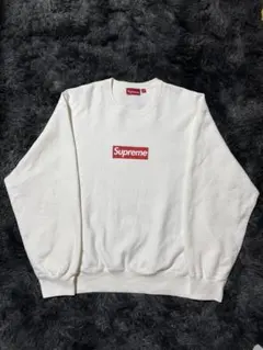 Supreme Washed Box Logo Crewneck Whiteのサムネイル