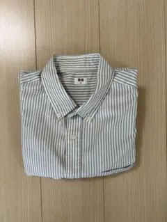 ユニクロ ボタンダウンシャツ M ストライプ