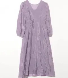 kaene 透けシフォンオーガンジーワンピース