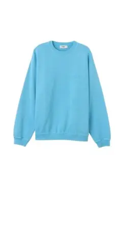 新品未使用　Atmos 水色 クルーネック トレーナー