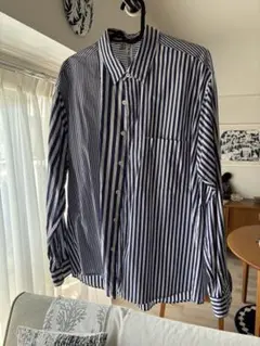 トラディショナルウェザーウェア　ストライプ長袖シャツ　メンズＳ