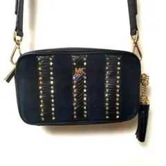 マイケルコース ショルダーバッグ　ブラック　ゴールド　スタッズ　美品