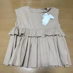 辻希美コラボ ノースリーブフリルトップス