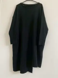 ■萌 MOYURU 変形 シャツワンピース チュニック □萌 MOYURU 変形 シャツワンピース チュニック コット素材