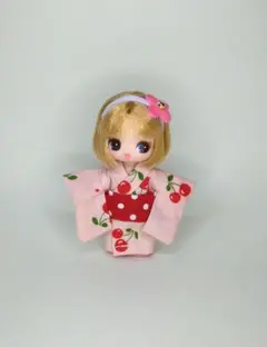 2117☆　ハンドメイド　ぷちリカちゃん　服　浴衣