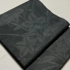 正絹 絽 開き名古屋帯 喪服用 黒地 リメイクにものサムネイル