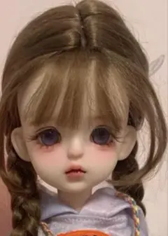 ドール用ヘア ロングウェフティング ウールモヘアブライスウィッグ