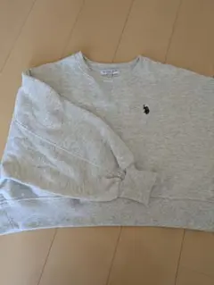 U.S. POLO ASSN. ライトグレー スウェット Мサイズ