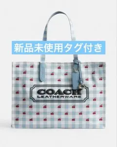 COACH トートバッグ ギンガム プリント 新品未使用 - メルカリ