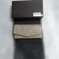 未使用】ROMEO GIGLI ロメオジリ ワニ革長財布 ヘンローン社 希少色 