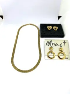 ヴィンテージ Monet アクセサリー3点セットのサムネイル