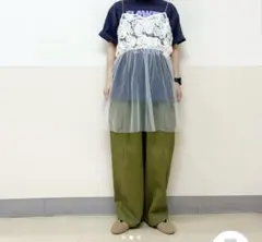 サマンサモスモス　フラワーシフォンテープチュールキャミソールのサムネイル