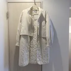 FLASH BLUE アイボリー 3WAY スプリングコート