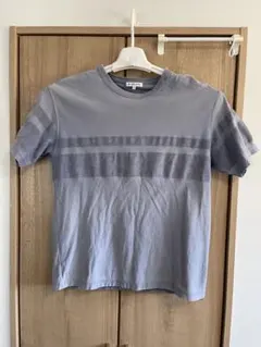 GLOBAL WORK 水色ストライプ Tシャツ Mサイズ