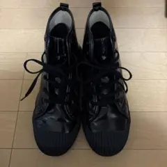 ブラック ハイカット レインブーツ　L ブラック