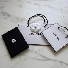 CHANELメモ帳付箋セットペン付き LA COLLECTION ショップ袋2枚