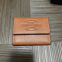 COACH ブラウン レザー コインケース