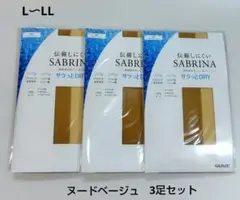 グンゼ　SABRINA　サラッとDRY　ストッキング　ヌードベージュ　L〜LL