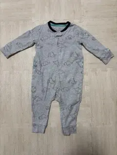 GAP 恐竜柄 グレーロンパース