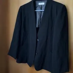 Jadeite ノーカラージャケット ブラック　薄手タイプ