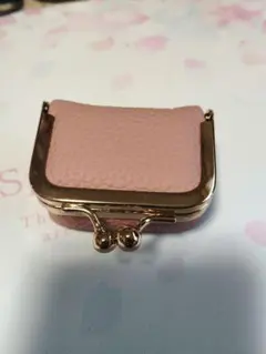 ピンクの合成皮革コインケース 2個セット