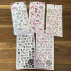 マイメロ　クロミ　ボンボンドロップシールmoji ジュエルマシュマロステッカーズ