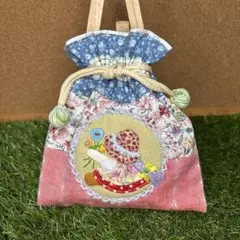 スーちゃん　巾着袋　ハンドメイド