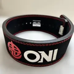 Mサイズ ONI トレーニング・パワーベルト 黒/赤 Mサイズ ONI トレーニング・パワーベルト 黒/赤 ONI