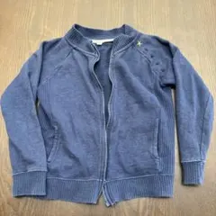 ネイビー ジップアップ パーカー トレーナー 120