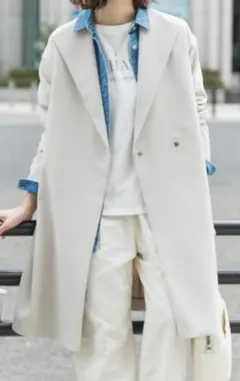 新品タグ付きURBAN RESEARCH DOORS ダブルクロスガウンコート