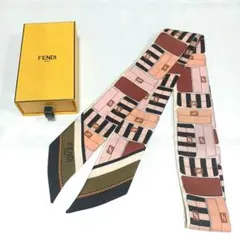 フェンディ　FENDI　ラッピー/スカーフ(マンマバケット/ピンク×ブラウン)のサムネイル
