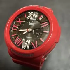 CASIO Baby-G レッド アナデジ 腕時計 本体 - メルカリ