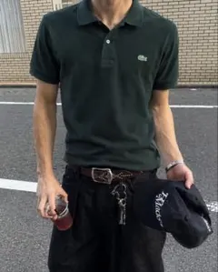 LACOSTE ポロシャツ ダークグリーン