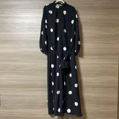 ドット柄オールインワン　sence of place
