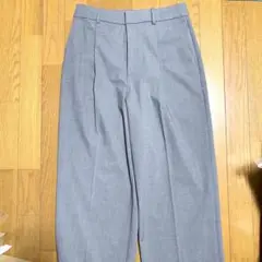 UNIQLO ユニクロ タックワイドパンツ Lサイズ グレー