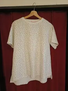 W♥C ワッフル素材 花柄 半袖Tシャツのサムネイル