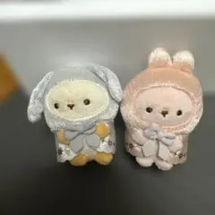 【美品】すみっコぐらし てのりぬいぐるみ ペア うさぎ