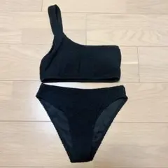新品未使用　SHEINレディース ワンショルダー ビキニ ブラック Sのサムネイル