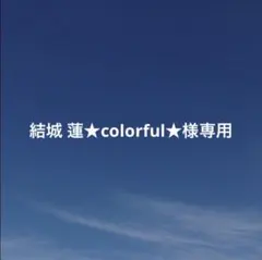結城 蓮★colorful★様 リクエスト 3点 まとめ商品