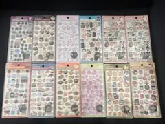 ボンボンドロップシール　和柄　１２枚セット