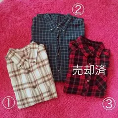 △ネルシャツ△▼古着▼△used△(WEGO/SPINNS/RNA系統)