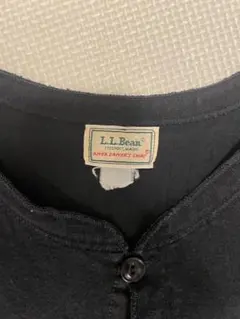 80s usa製 l.l.bean ドライバーズシャツ ヘンリーネック ロンt