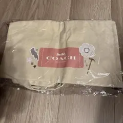 COACH ベージュ トートバッグ キャンバス