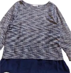 トップスドッキング プルオーバー 長袖 Mサイズではないかと思うけどLサイズ表記