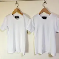 wjk ホワイト Vネック Tシャツ 2枚セット