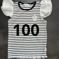 100サイズTシャツ ボーダー アースミュージックアンドエコロジー 女の子のサムネイル
