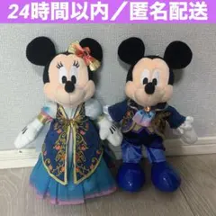 ディズニーシー　ファンタジースプリングス　ミニー　ミッキー　ぬいぐるみバッジ