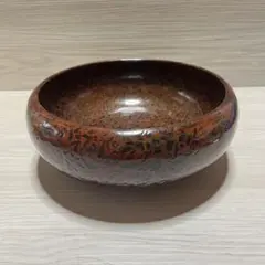 木曽漆器 菓子鉢 大皿 堆朱塗り