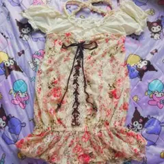 LIZ LISA リズリサ フラワープリント パワネ　チュニック