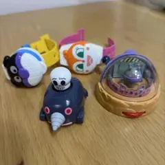 アンパンマンミニおもちゃ4点セット バイキンマン、ドキンちゃん、ホラーマン